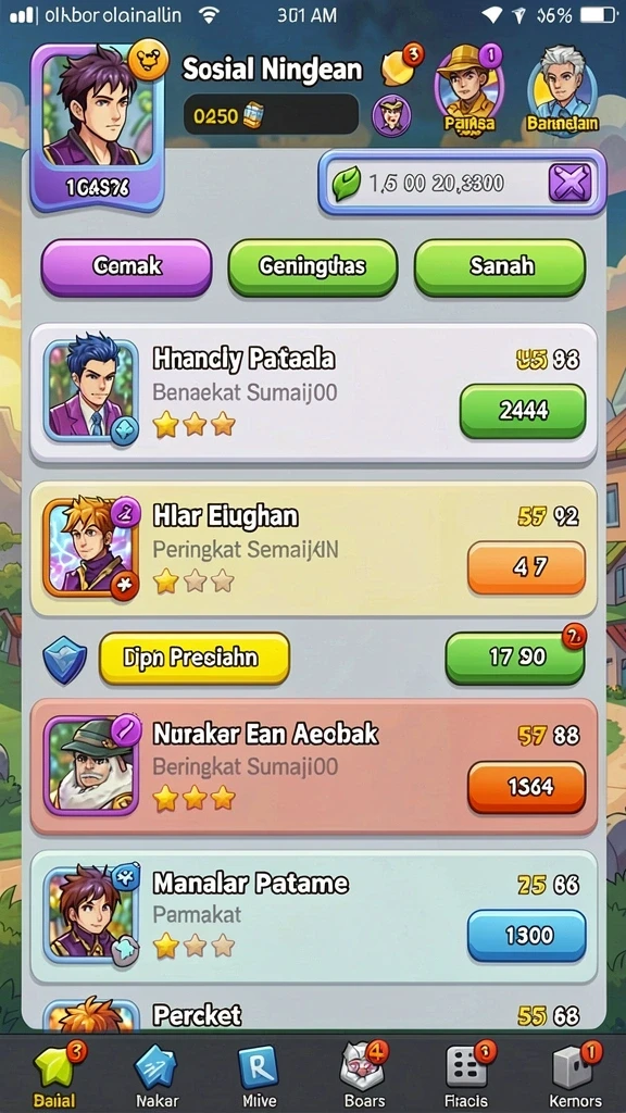 sxxplay - Menu permainan yang rapi dan mudah dinavigasi.